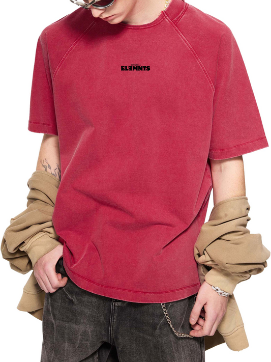 ESSNTIAL ELEMNTS 260G Vintage Washed Raglan Cotton Tee - Essntial Elemnts