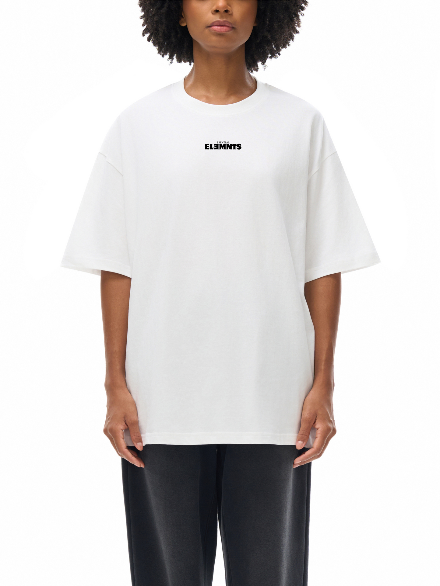 ESSNTIAL ELEMNTS Unisex 190G Oversize Deep Drop Shoulder Tee