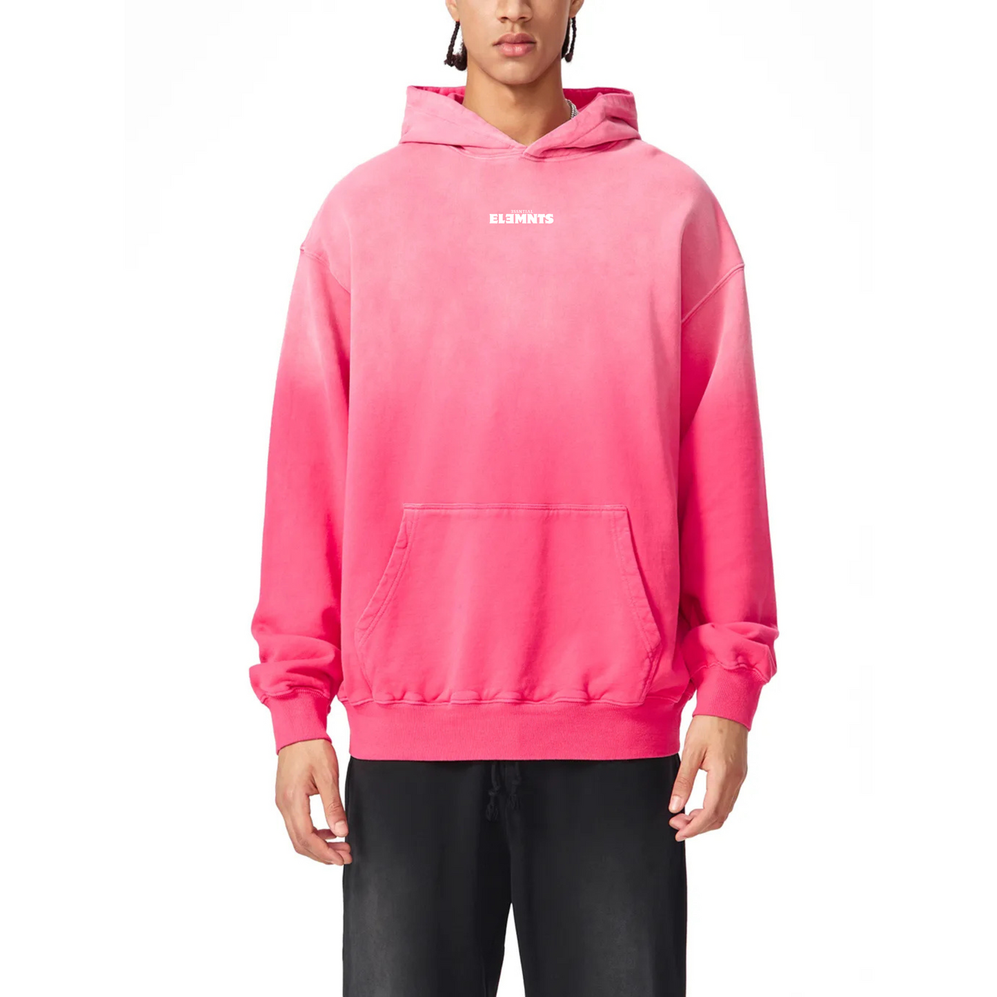 ESSNTIAL ELEMNTS Unisex 400G Faded Wash Hoodie - Essntial Elemnts