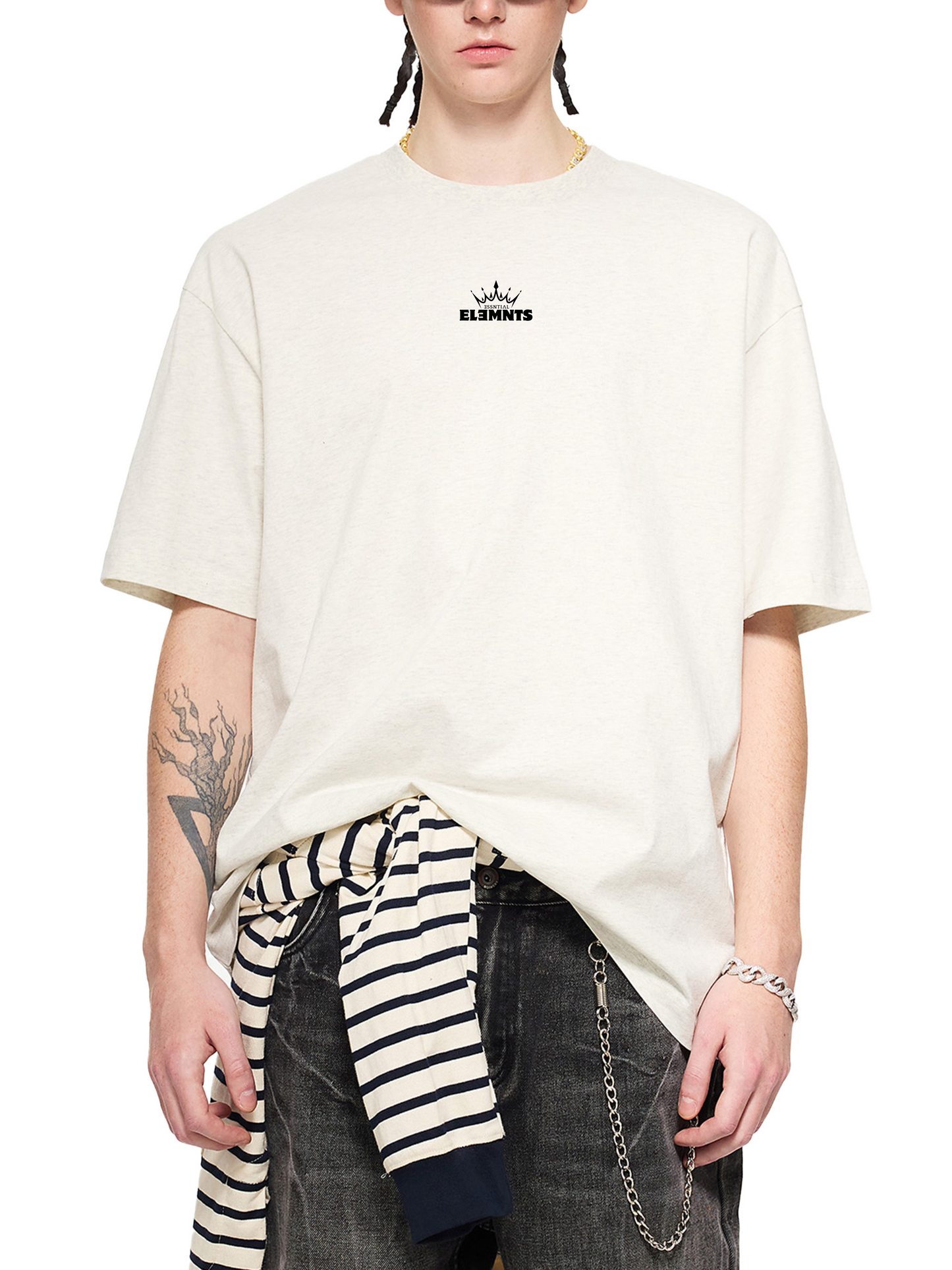 ESSNTIAL ELEMNTS Unisex 190G Sueded Premium Cotton Tee