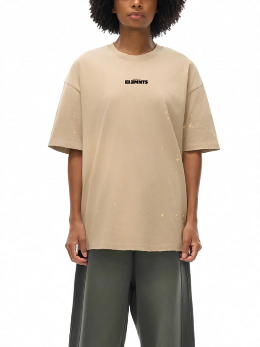 ESSNTIAL ELEMNTS Unisex 250G Paint Splatter Faded Tee