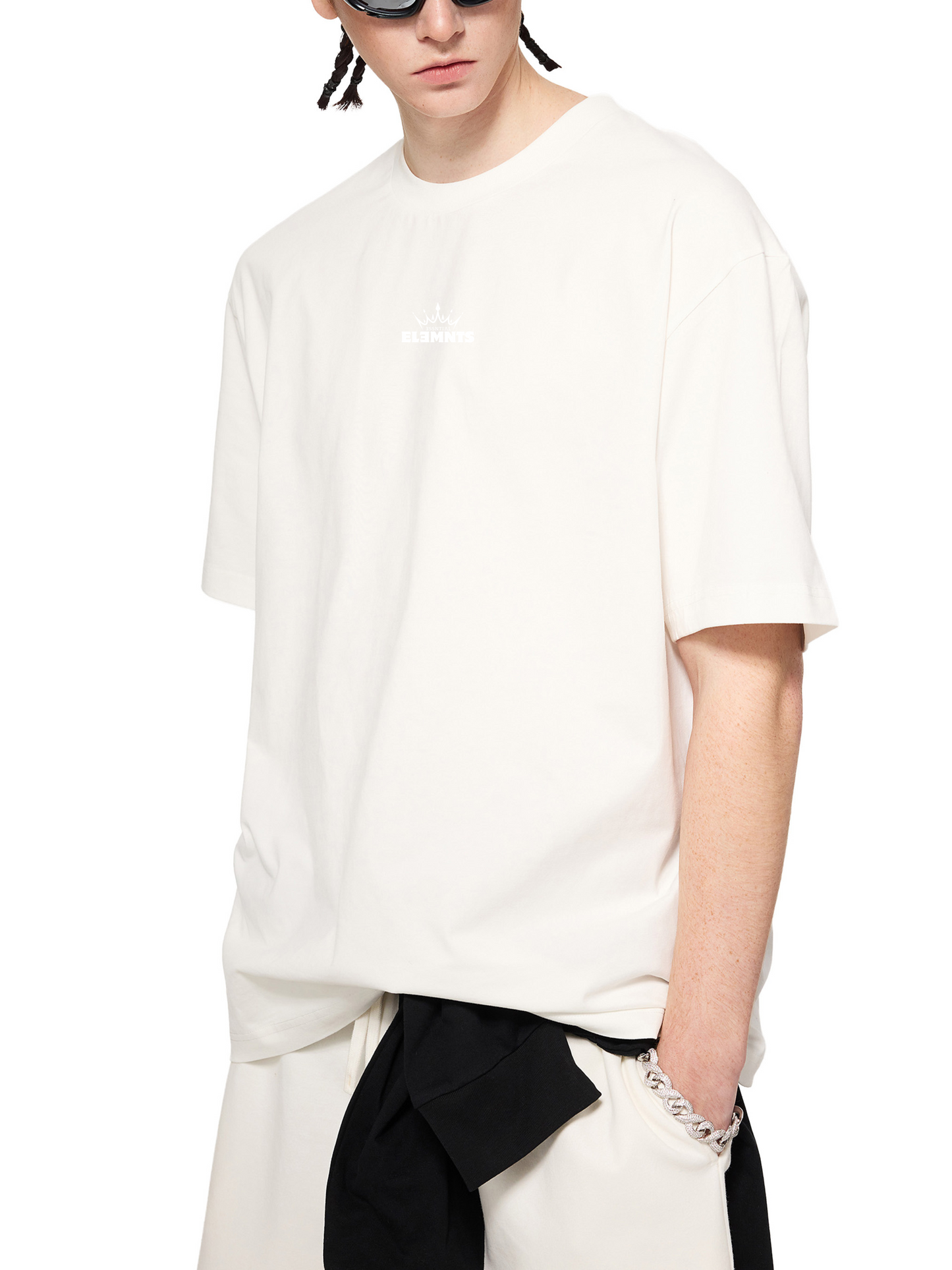 ESSNTIAL ELEMNTS Unisex 190G Sueded Premium Cotton Tee