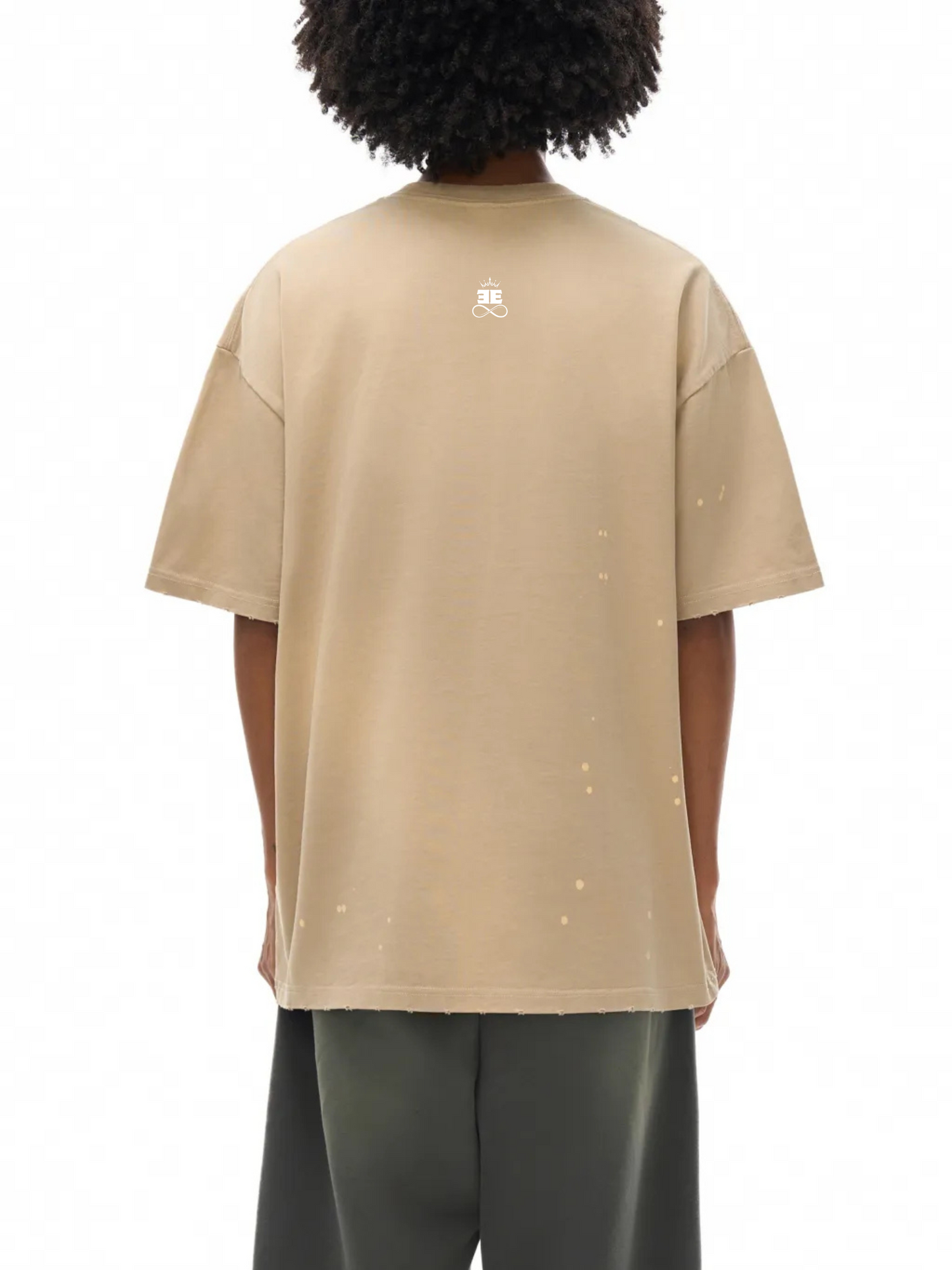 ESSNTIAL ELEMNTS Unisex 250G Paint Splatter Faded Tee - Essntial Elemnts