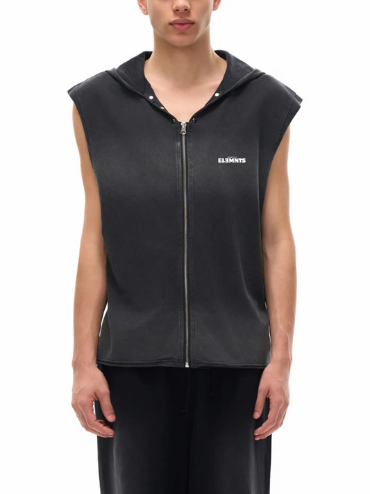 ESSNTIAL ELEMNTS Unisex 240G Vintage Washed Hooded Tank - Essntial Elemnts