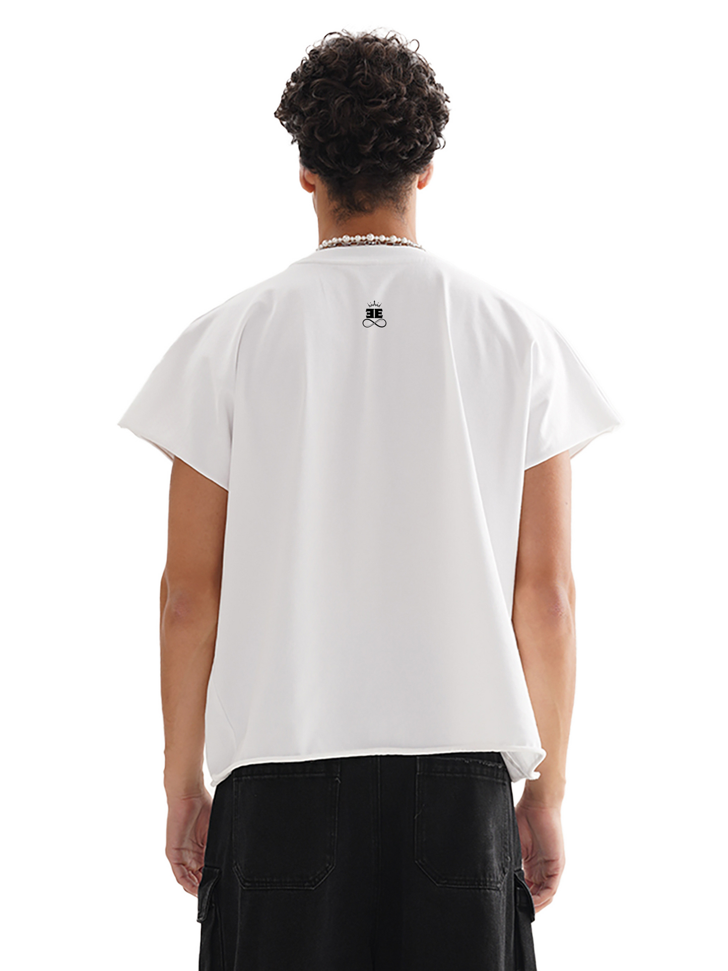 ESSNTIAL ELEMNTS Unisex Raw Edge Boxy Non-Shrink Tee