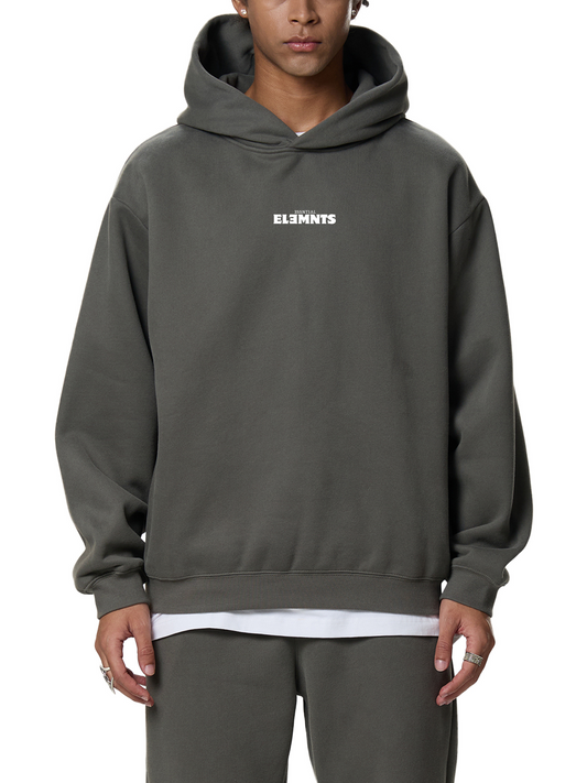 ESSNTIAL ELEMNTS Unisex 350G Fleeced Boxy Hoodie