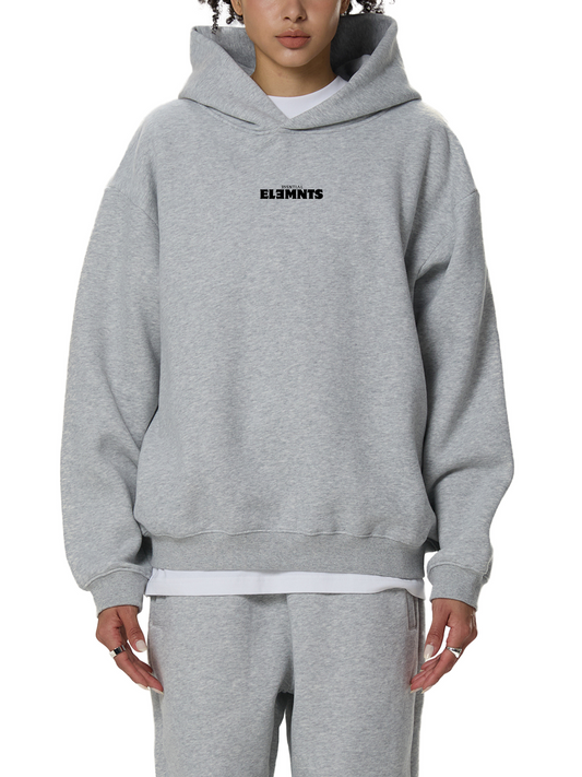 ESSNTIAL ELEMNTS Unisex 350G Fleeced Boxy Hoodie