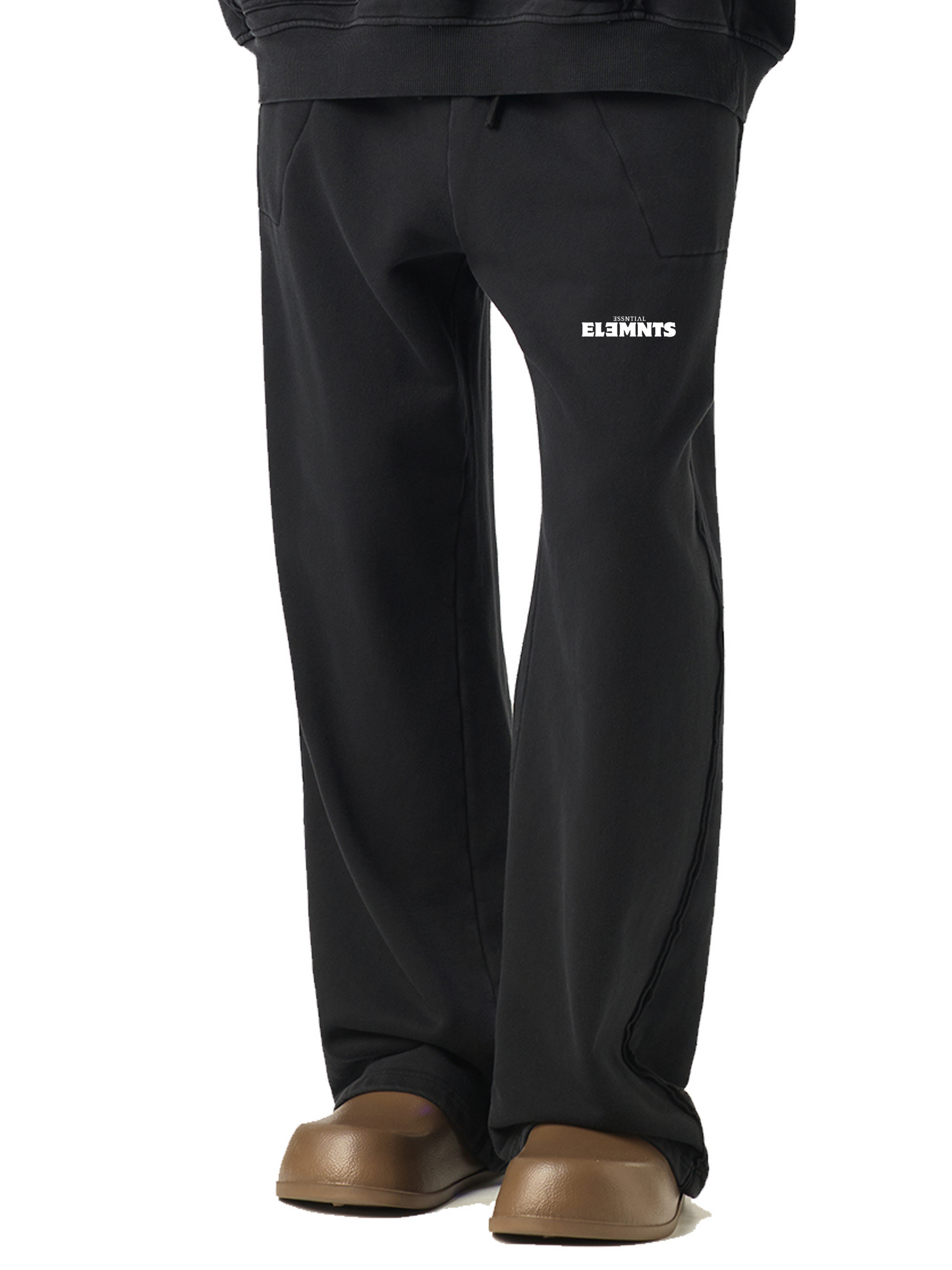 ESSNTIAL ELEMNTS Unisex 420G Raw-Seam Enzyme Washed Sweatpants
