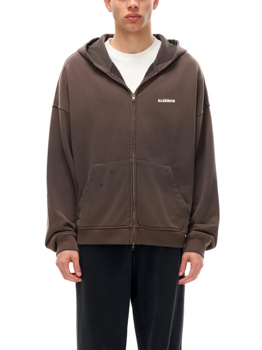 ESSNTIAL ELEMNTS Unisex 420G Frayed Washed Hoodie