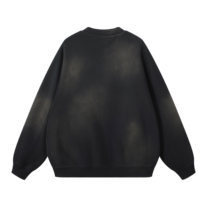 ESSNTIAL ELEMNTS Unisex 375G Faded Wash Fleece SS - Essntial Elemnts