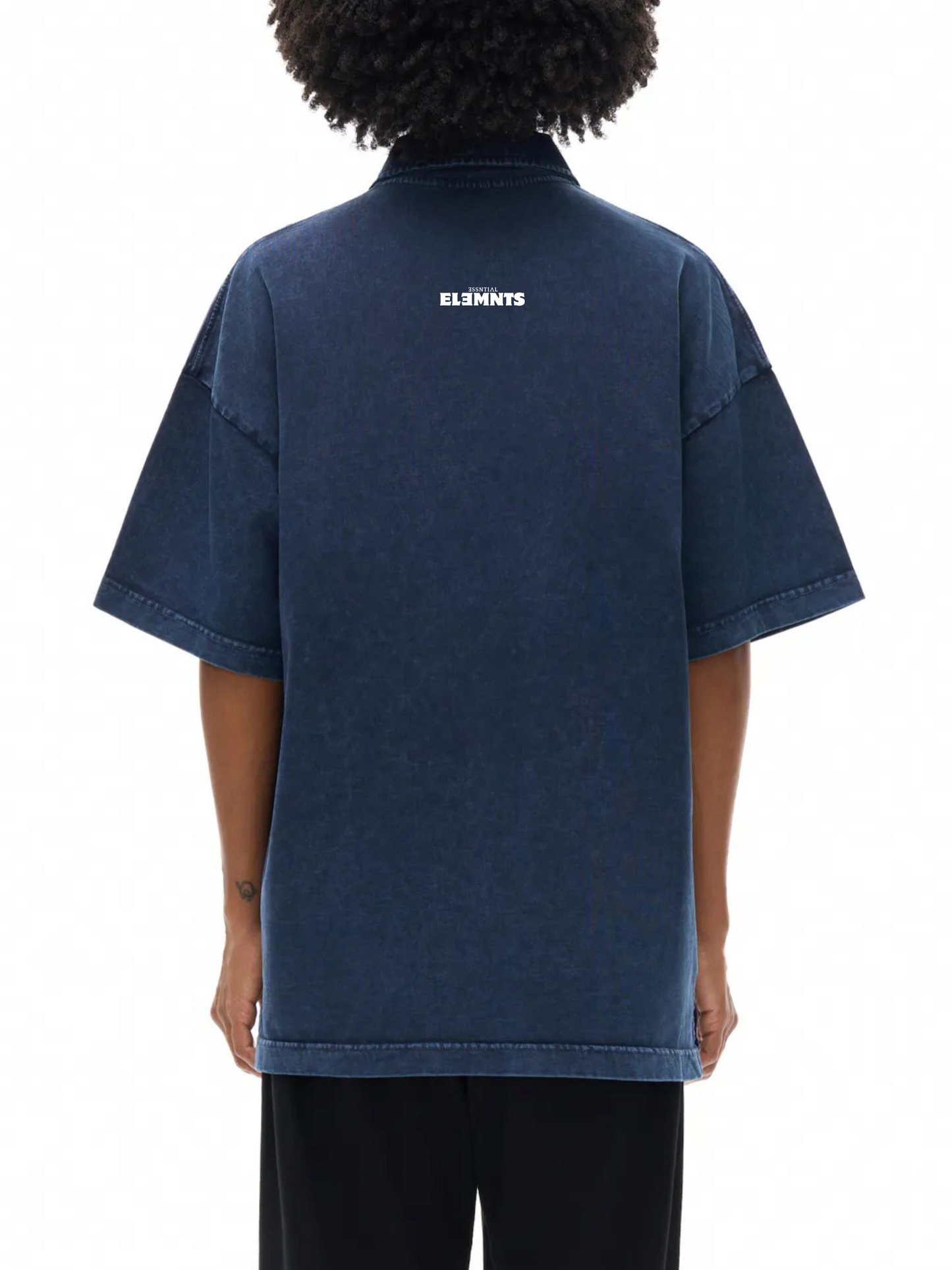 ESSNTIAL ELEMNTS Unisex 300G HW Snow-Washed Polo