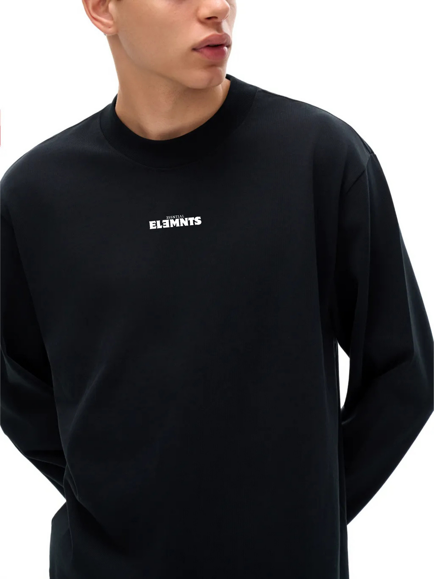 ESSNTIAL ELEMNTS Unisex 330G Non-Shrink Mock Neck Sweatshirt - Essntial Elemnts