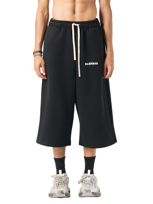 ESSNTIAL ELEMNTS Unisex 350G Solid Color 3/4 Wide Sweatpants