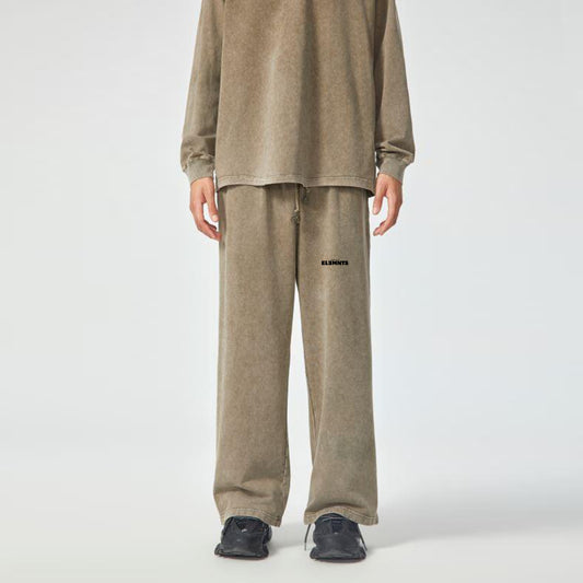 ESSNTIAL ELEMNTS Unisex 360G Acid Wash Wide Pants - Essntial Elemnts