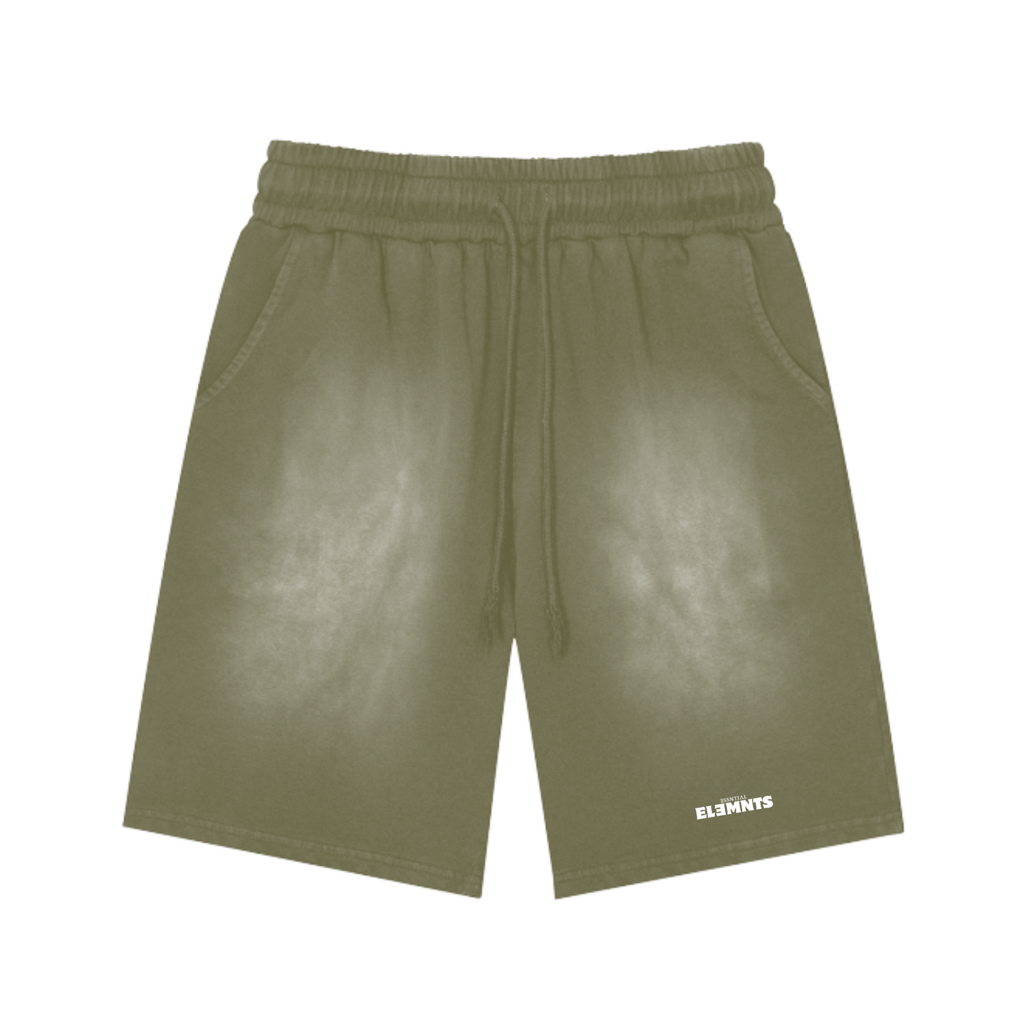 ESSNTIAL ELEMNTS Unisex 360G Faded Wash Street Shorts - Essntial Elemnts