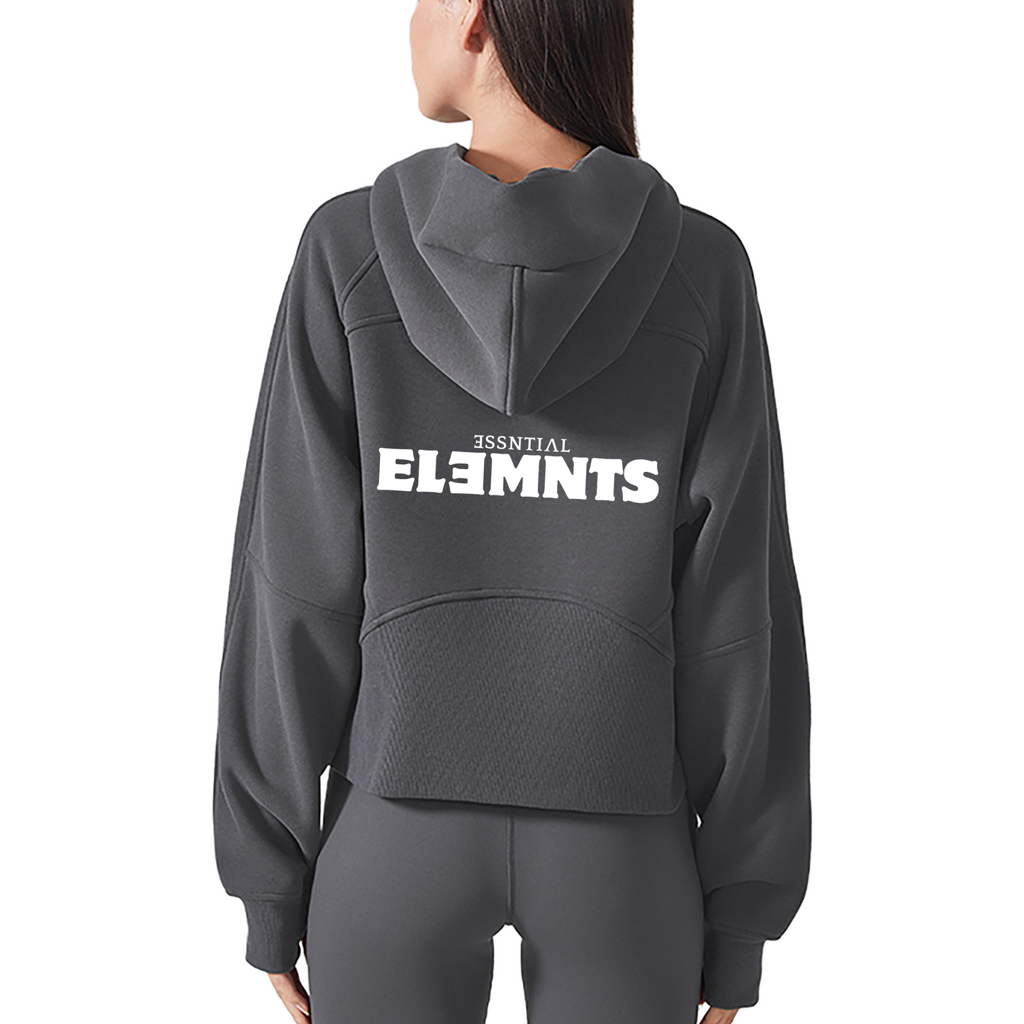 ESSNTIAL ELEMNTS Women's 320G Crop Street Hoodie - Essntial Elemnts