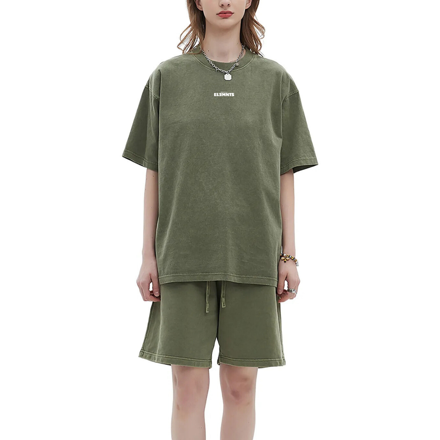 ESSNTIAL ELEMNTS Unisex DS Vintage Stone Wash Tee - Essntial Elemnts