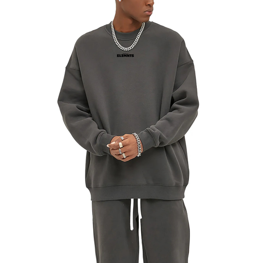 ESSNTIAL ELEMNTS Unisex 350G Fleece Sweatshirt - Essntial Elemnts