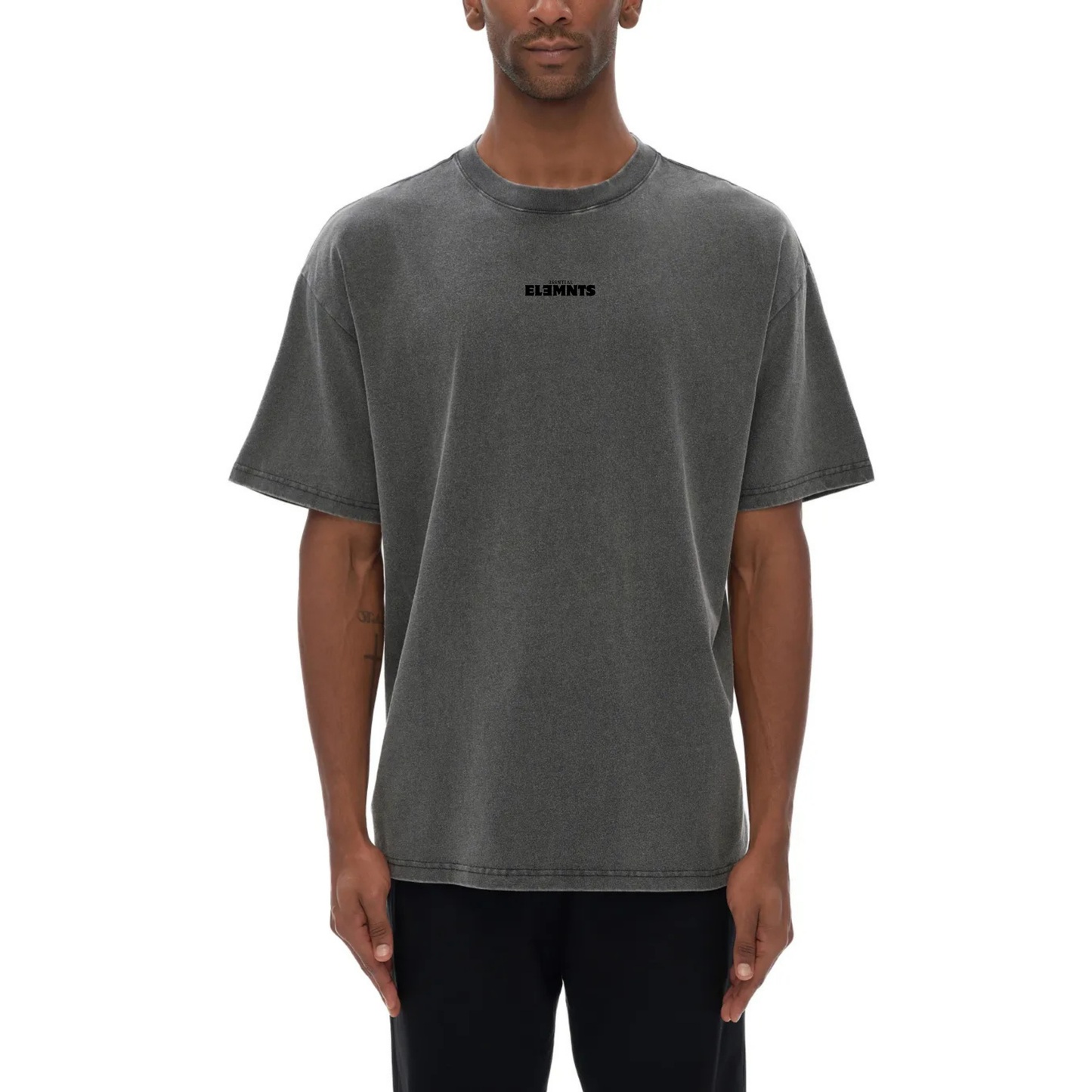 ESSNTIAL ELEMNTS Unisex Fluffy Vintage Washed Tee - Essntial Elemnts
