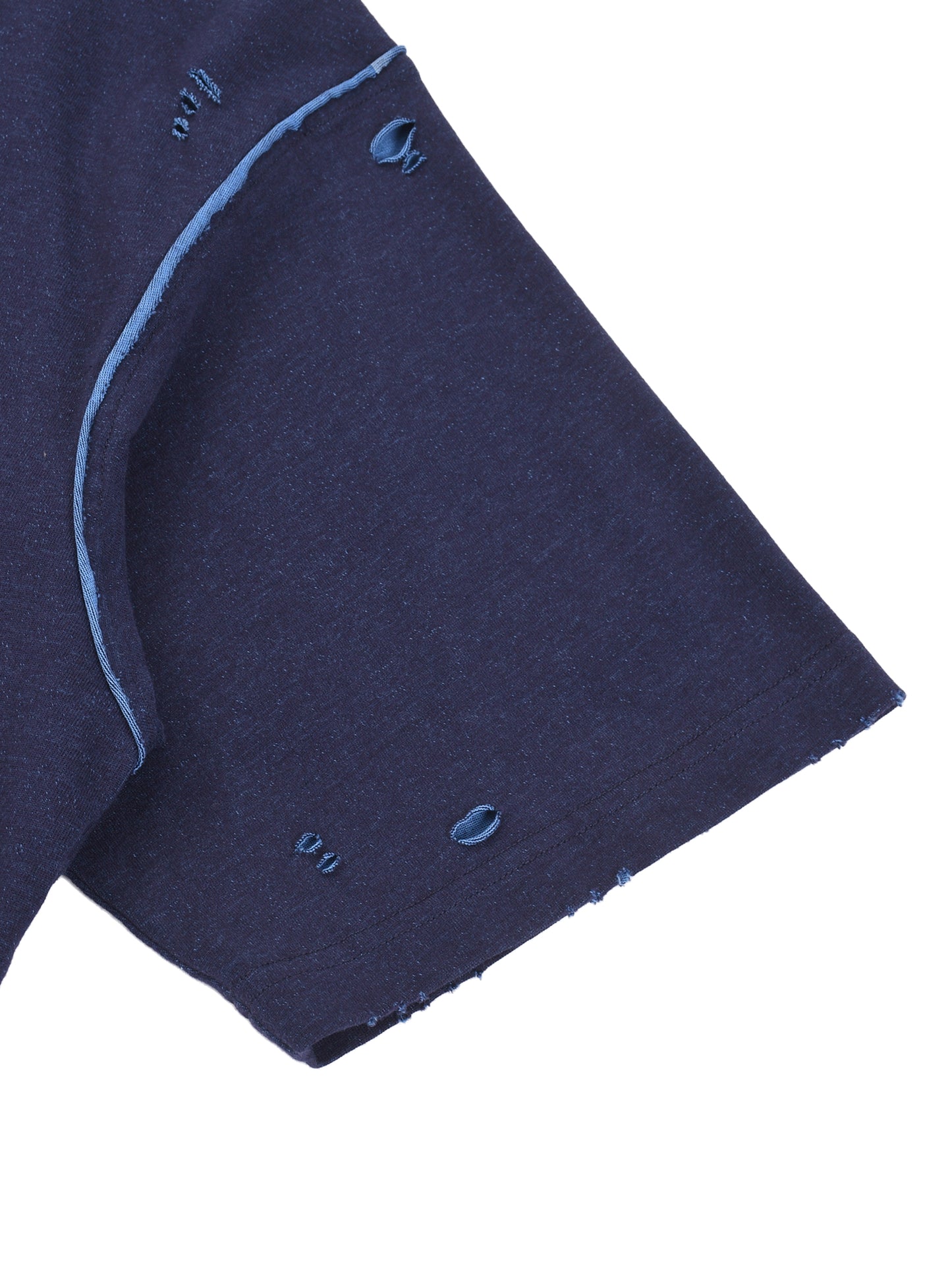 ESSNTIAL ELEMNTS Unisex Hand-frayed Reversible Tee
