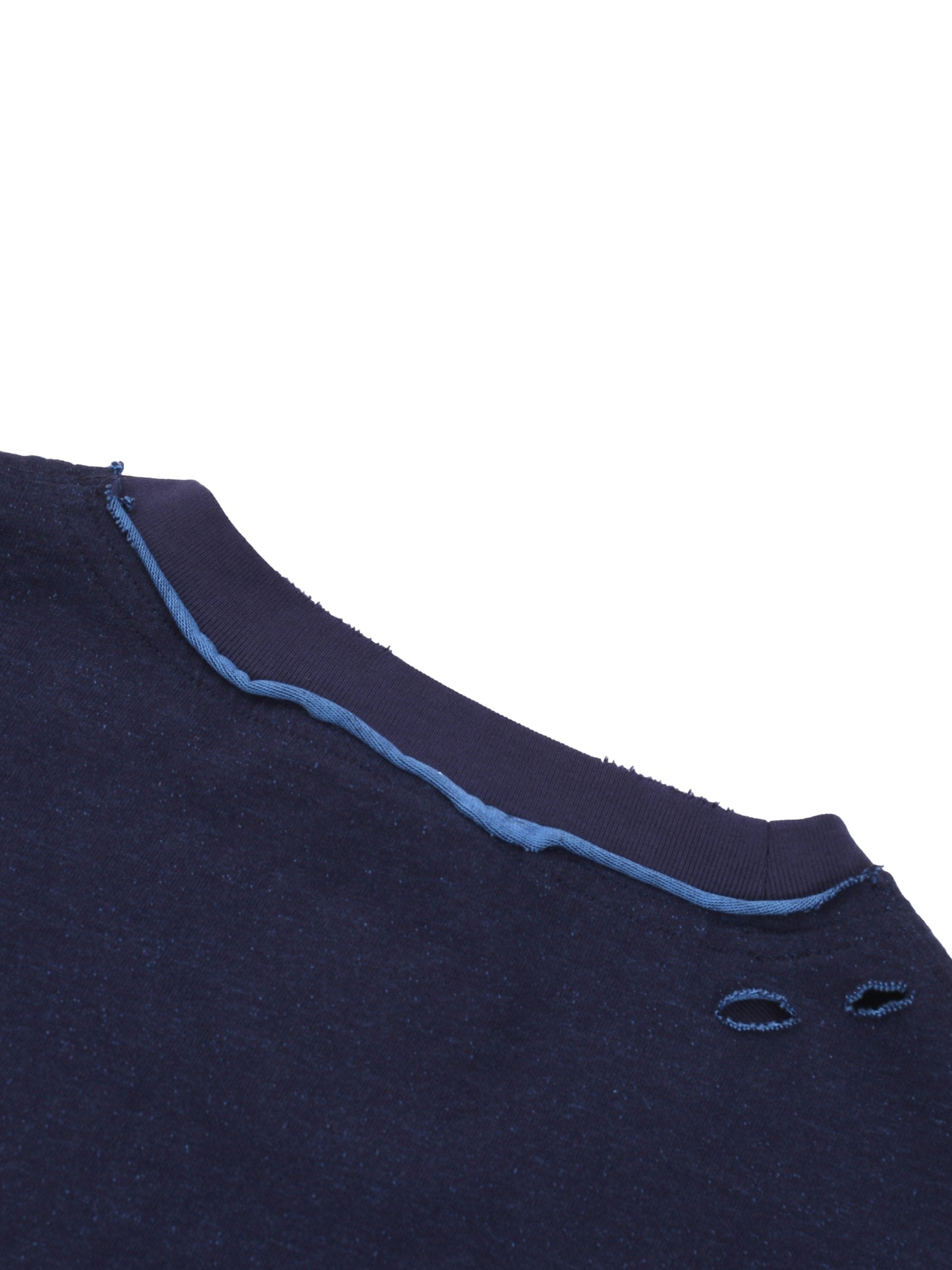 ESSNTIAL ELEMNTS Unisex Hand-frayed Reversible Tee