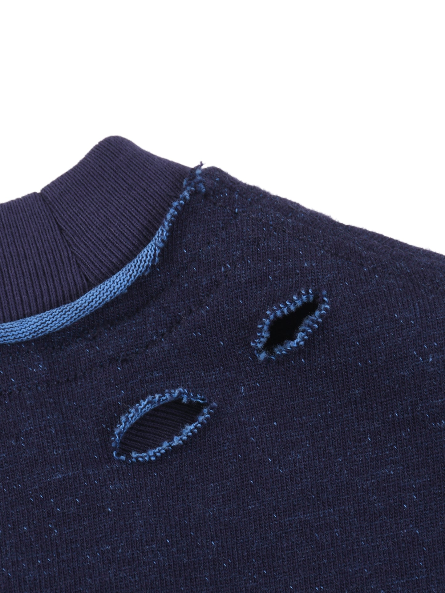 ESSNTIAL ELEMNTS Unisex Hand-frayed Reversible Tee