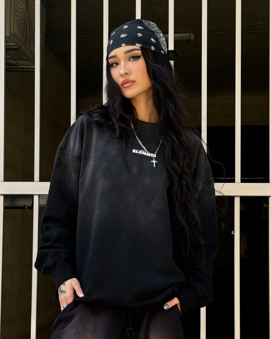 EE x LETTA Unisex 350G Handcrafted Washed DS Sweatshirt - Essntial Elemnts