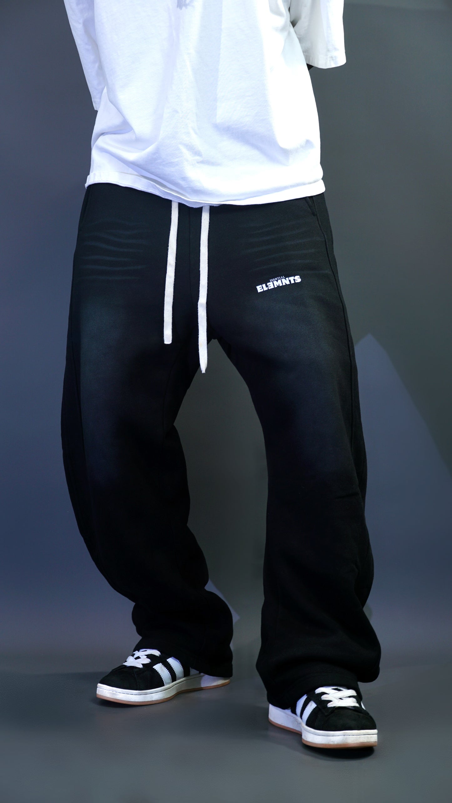 ESSNTIAL ELEMNTS Unisex Faded Curved Blade Sweatpants - Essntial Elemnts