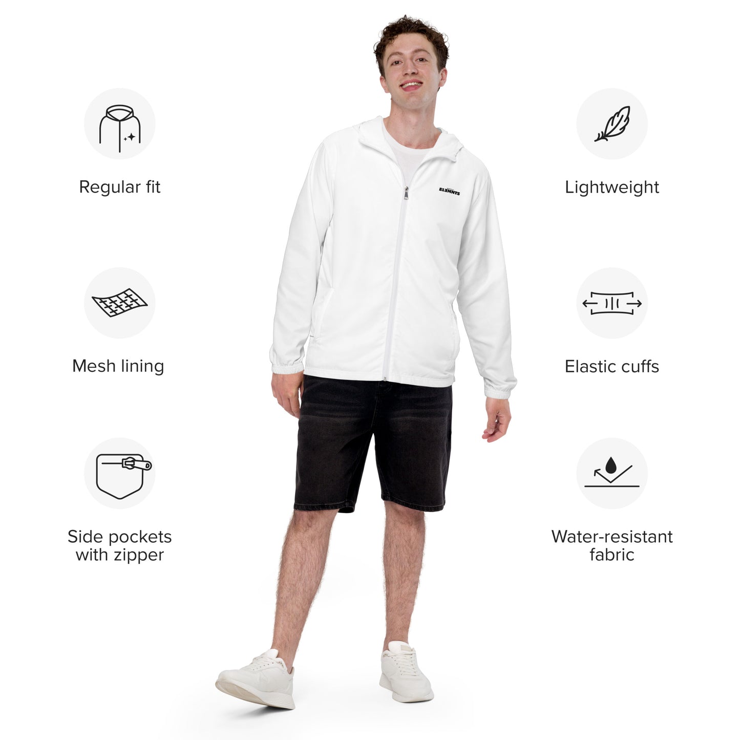 ESSNTIAL ELEMNTS ActiveFit Men’s Windbreaker - Essntial Elemnts