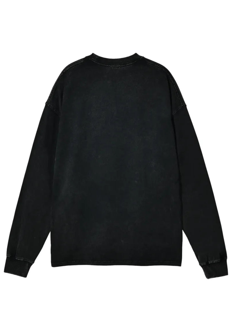 ESSNTIAL ELEMNTS Unisex 250G Acid Wash Oversize LS Unisex Tee - Essntial Elemnts