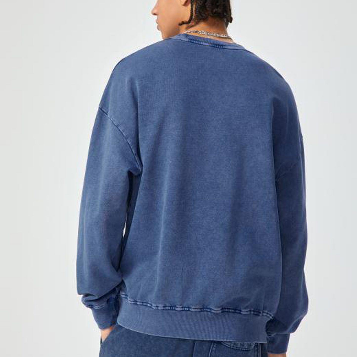 ESSNTIAL ELEMNTS Unisex 360G Acid Wash Oversize Sweatshirt - Essntial Elemnts