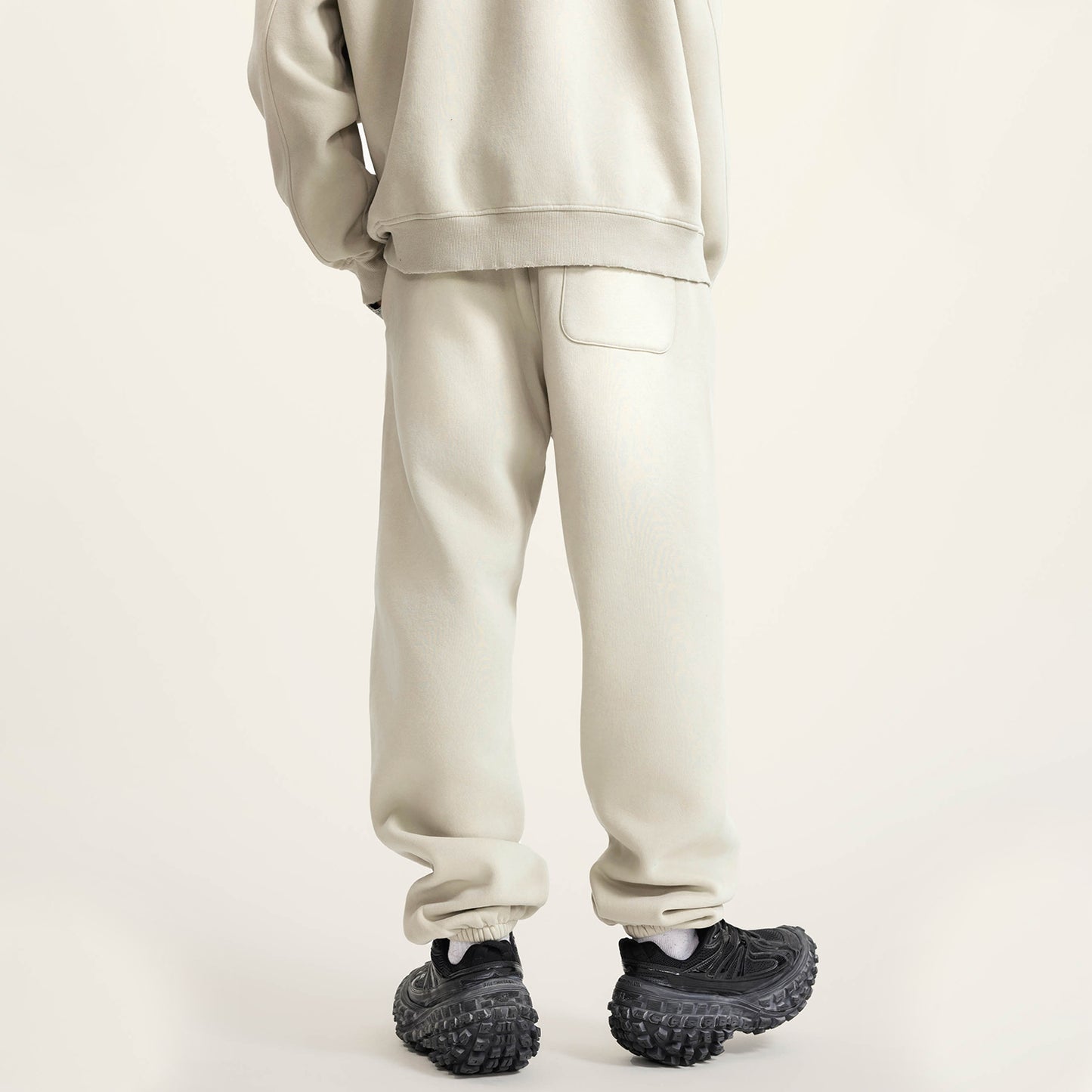 ESSNTIAL ELEMNTS Unisex 375G Faded Wash Fleece Joggers - Essntial Elemnts