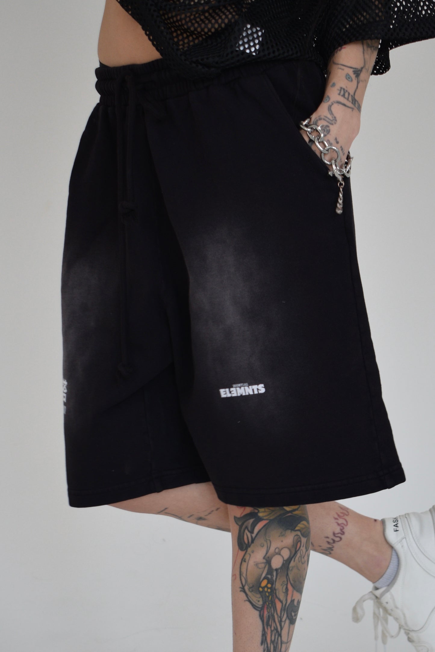 EE x LETTA Unisex 360G Monkey Washed Shorts - Essntial Elemnts