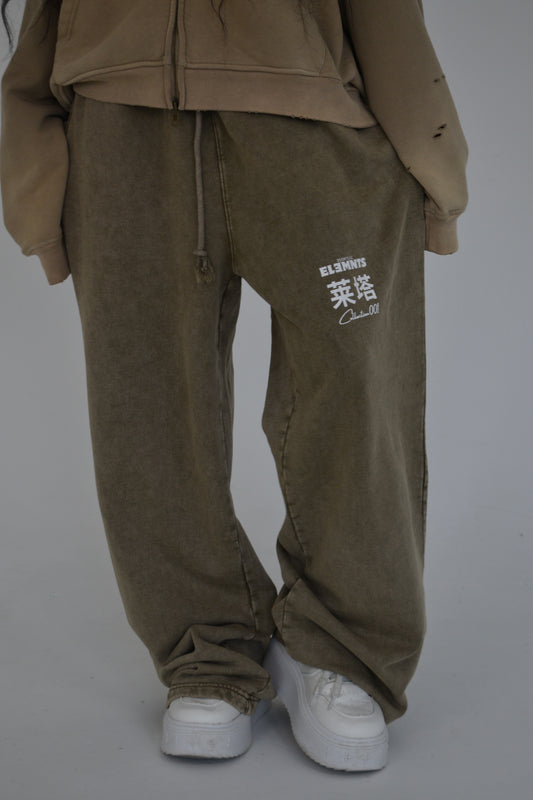 EE x LETTA Unisex 360G Acid Wash Straight Leg Pants - Essntial Elemnts