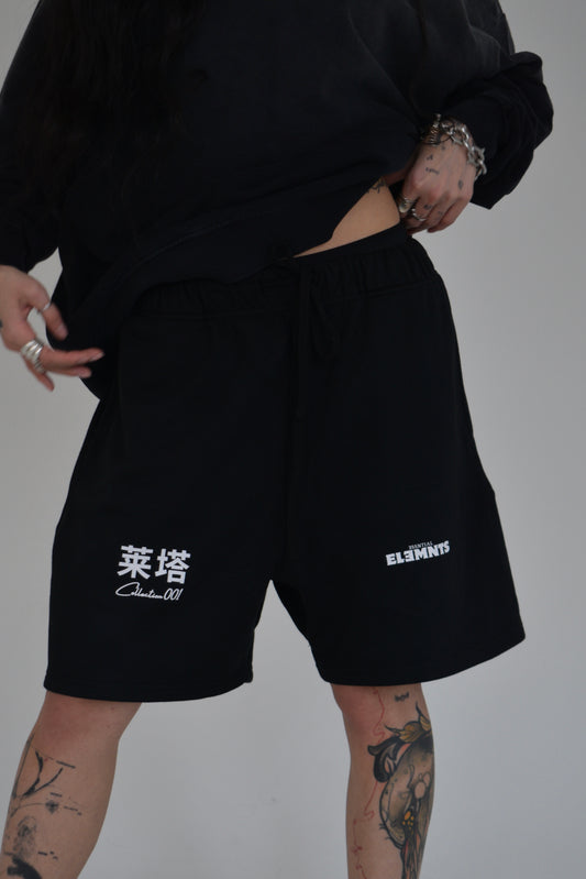 EE x LETTA Unisex 425G HW Earth Tone Loose Shorts - Essntial Elemnts