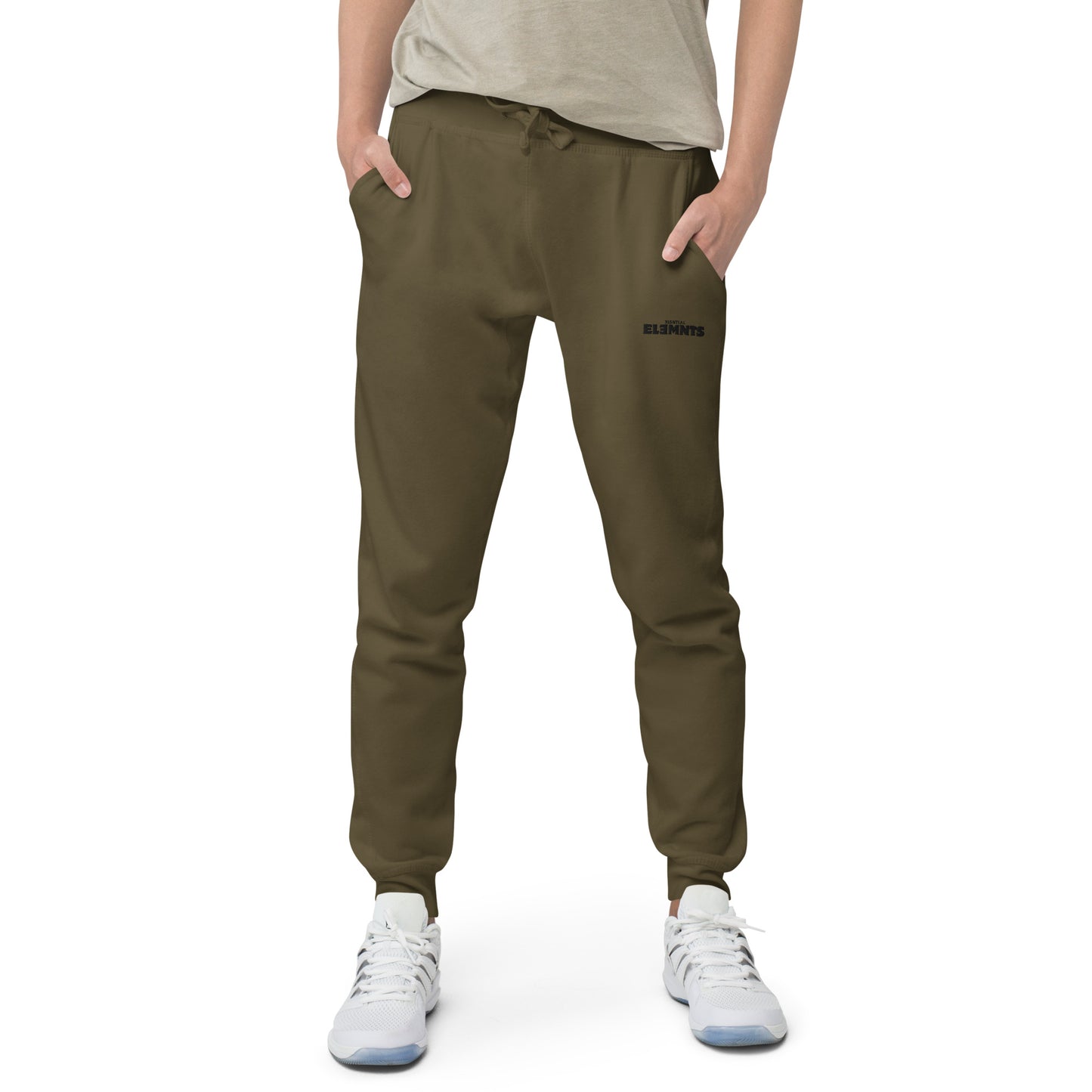 ESSNTIAL ELEMNTS Embroidered Unisex Fleece Sweatpants - Essntial Elemnts