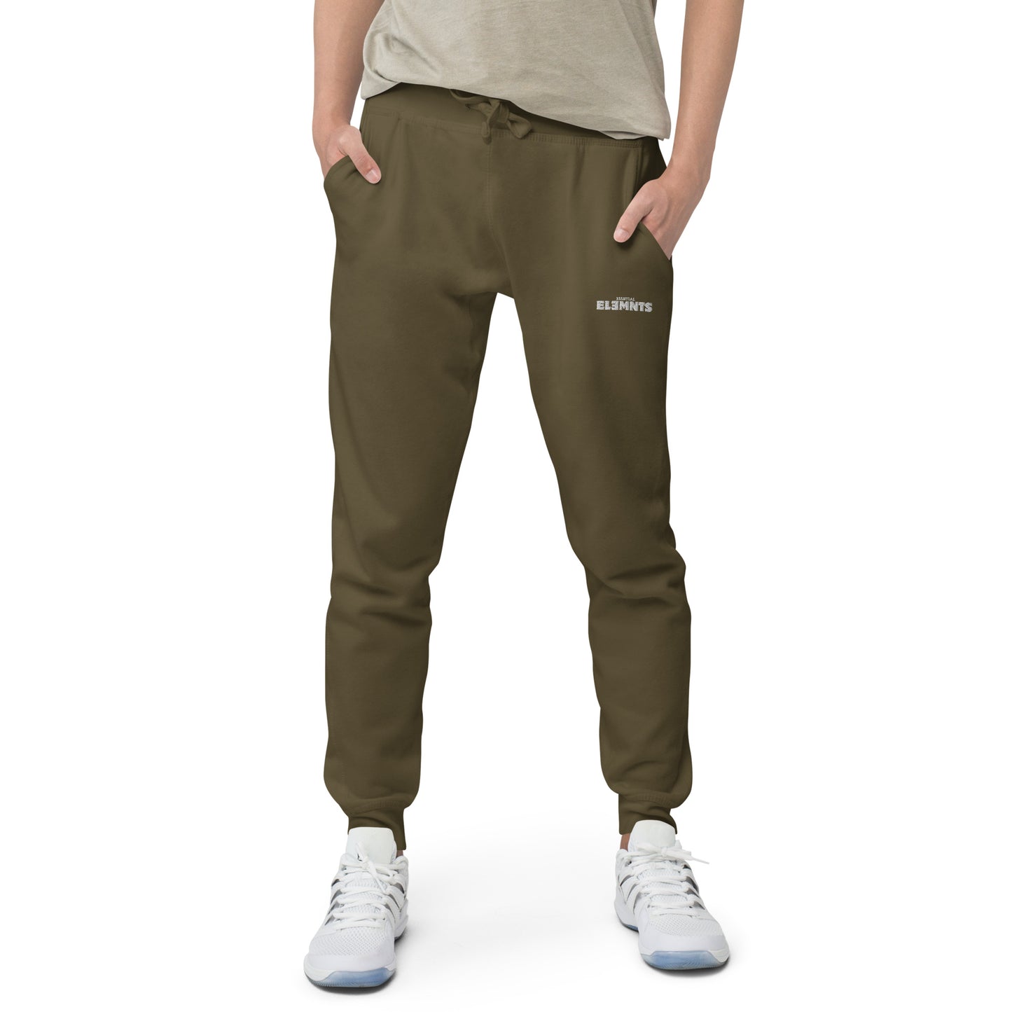 ESSNTIAL ELEMNTS Embroidered Unisex Fleece Sweatpants - Essntial Elemnts