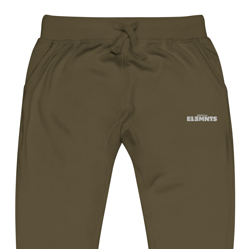ESSNTIAL ELEMNTS Embroidered Unisex Fleece Sweatpants - Essntial Elemnts