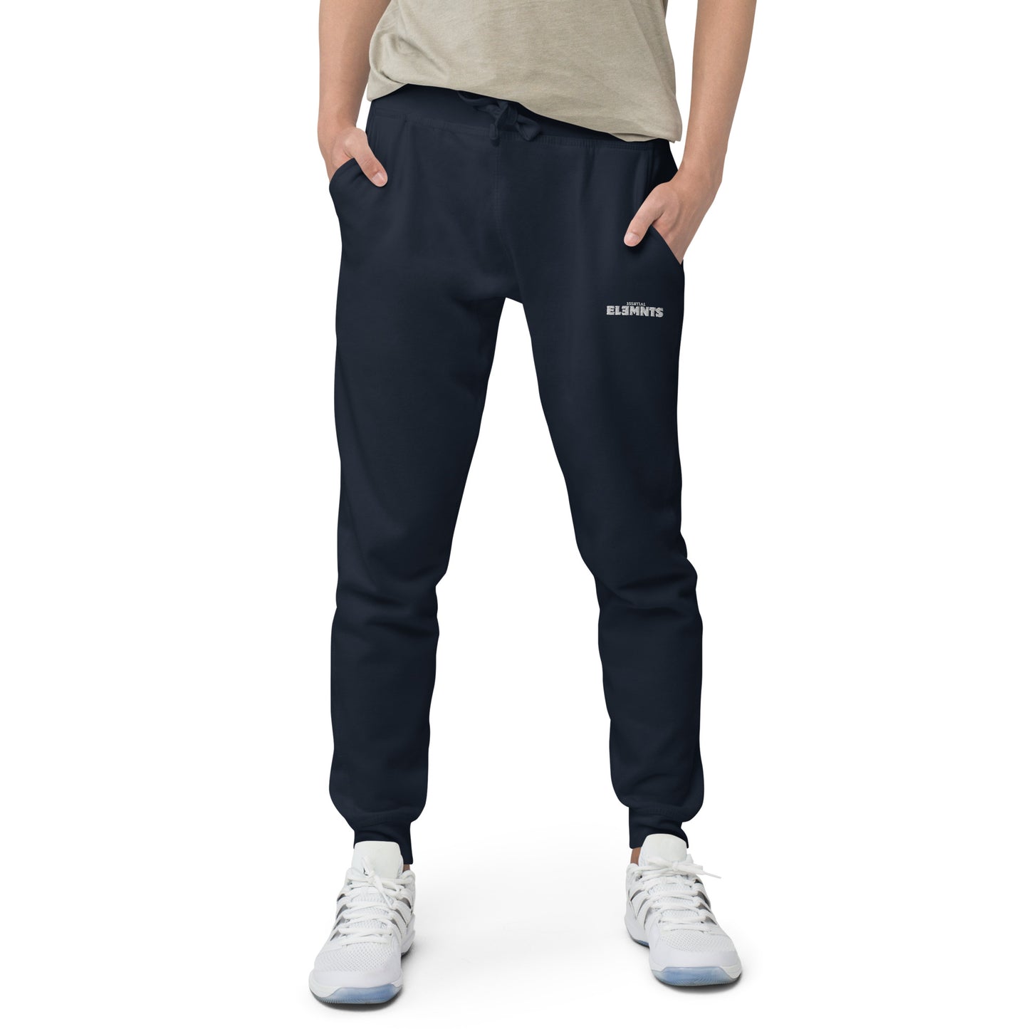 ESSNTIAL ELEMNTS Embroidered Unisex Fleece Sweatpants - Essntial Elemnts
