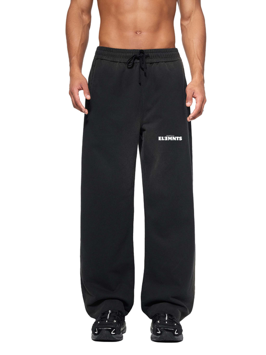 ESSNTIAL ELEMNTS Unisex 465G Sun Fade Raw Edge Straight-Leg Sweatpants