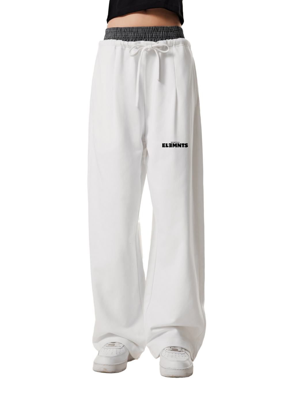 ESSNTIAL ELEMNTS 280G Plaid Contrast Waist Pants - Essntial Elemnts