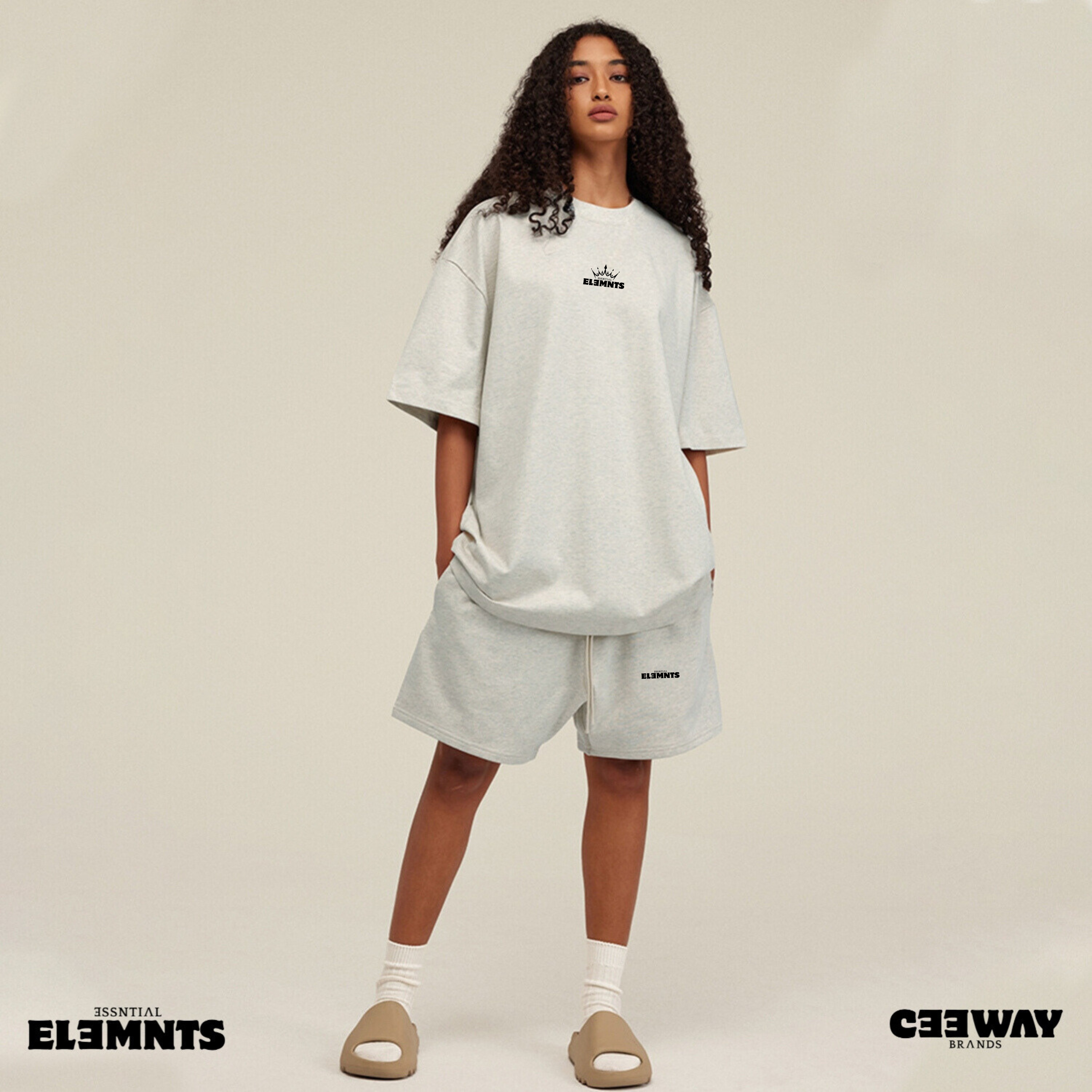 ESSNTIAL ELEMNTS Unisex HW Earth Tone Loose Tee - Essntial Elemnts