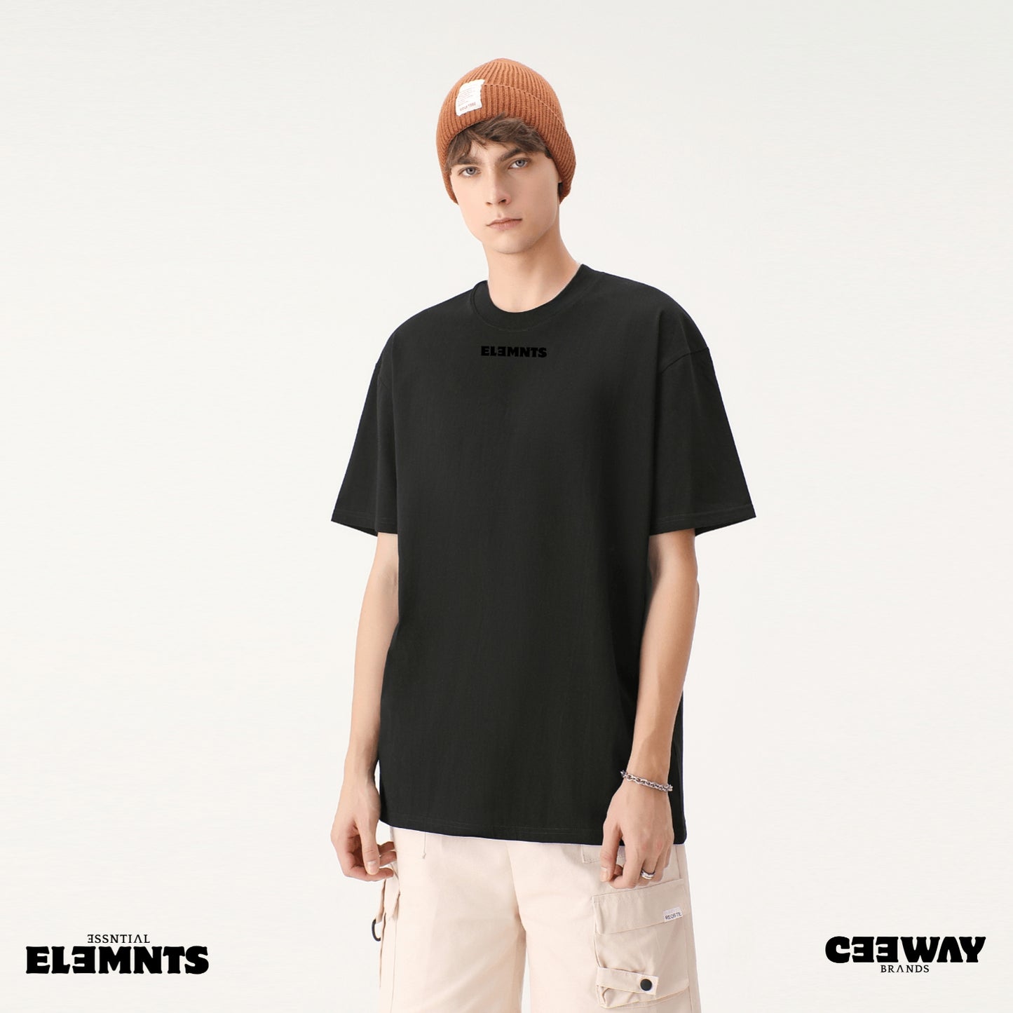 ƎSSNTIΛL ELƎMNTS Drop Shoulder Short Sleeve Unisex Tee