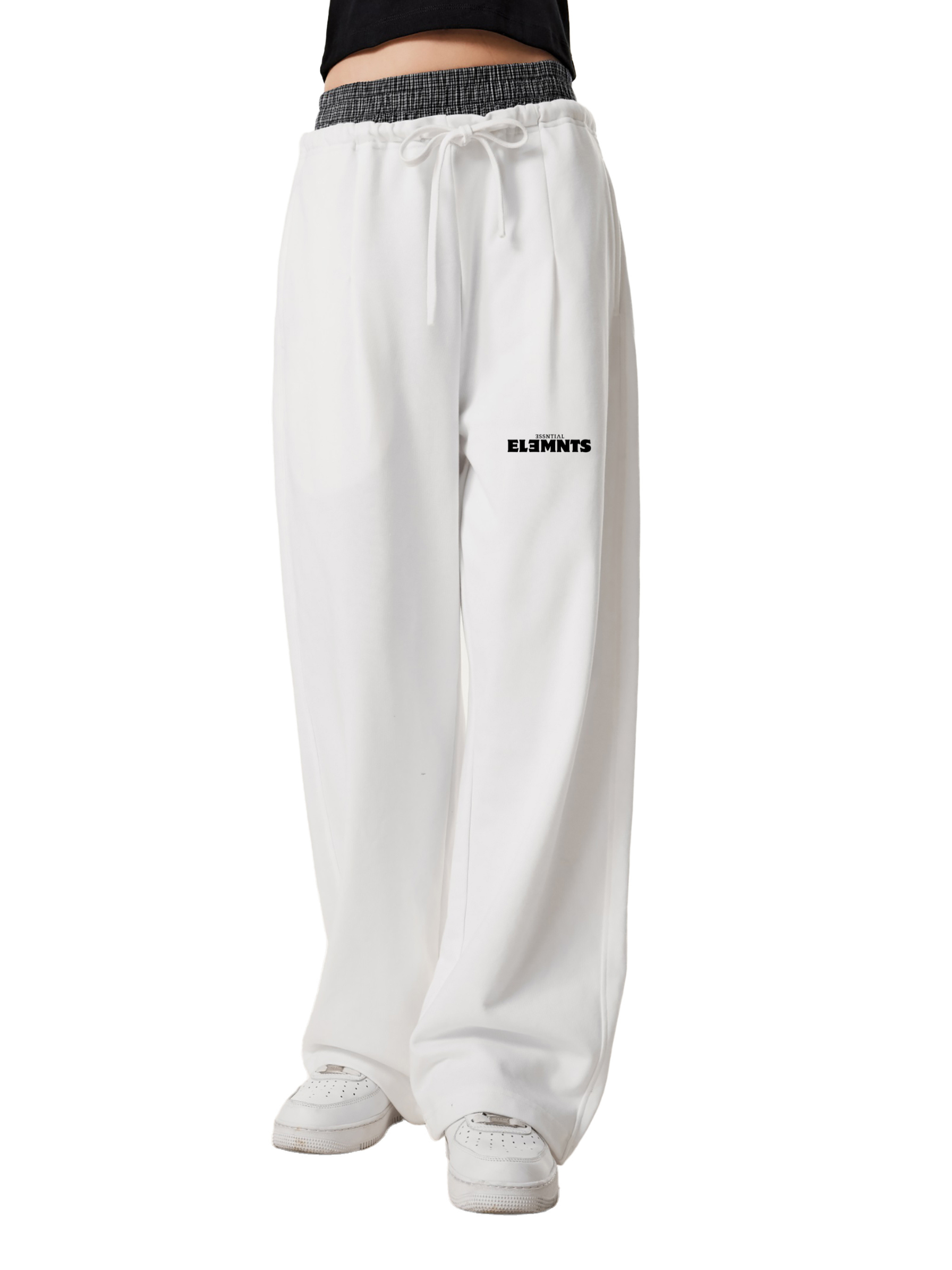 ESSNTIAL ELEMNTS 280G Plaid Contrast Waist Pants - Essntial Elemnts