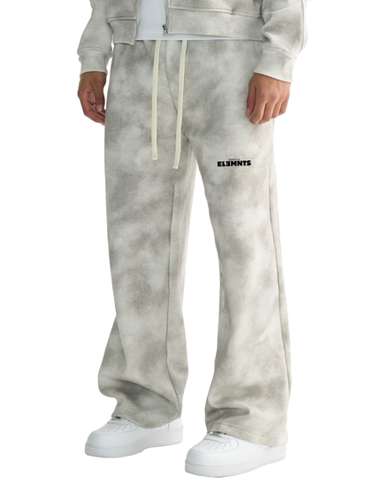 ESSNTIAL ELEMNTS Unisex 410G Dirty Washed Fleece Sweatpants