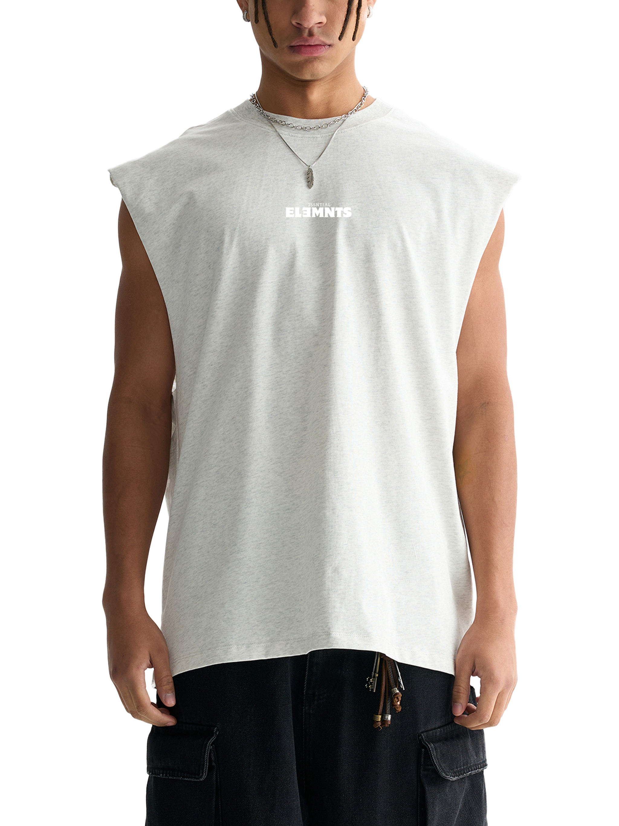 ESSNTIAL ELEMNTS Unisex 230G VT Washed Raw Edge Tank - Essntial Elemnts