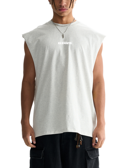 ESSNTIAL ELEMNTS Unisex 230G Vintage Washed Raw Edge Tank Top