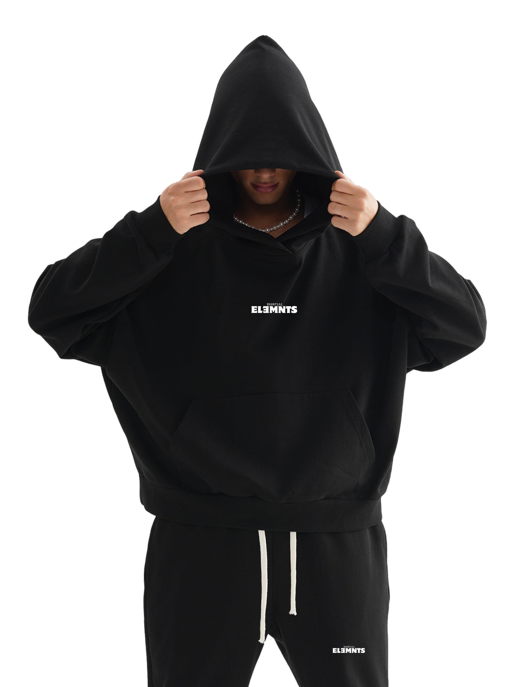 ESSNTIAL ELEMNTS Unisex 420G Boxy Oversized Hoodie - Essntial Elemnts