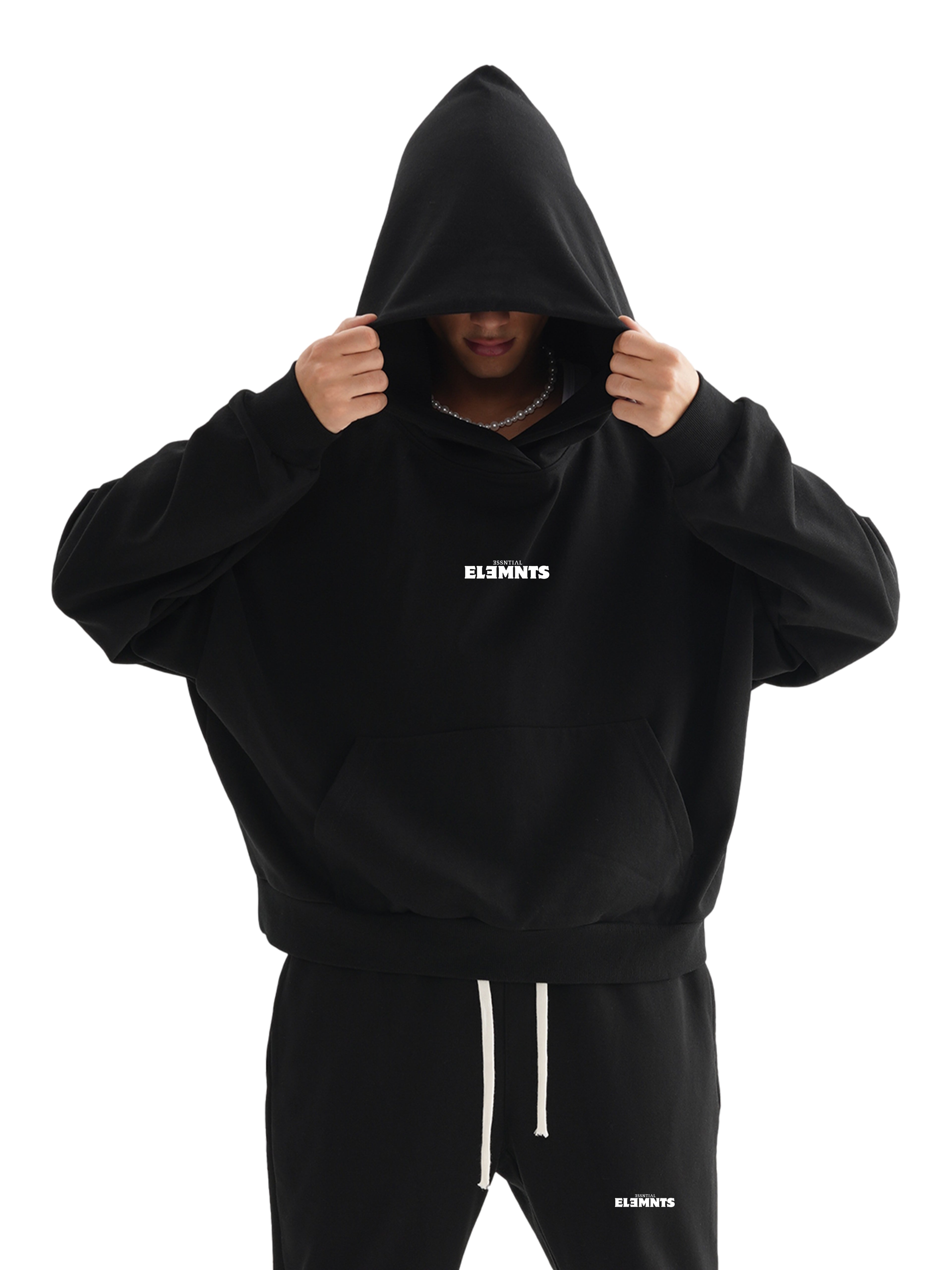 ESSNTIAL ELEMNTS Unisex 420G Boxy Oversized Hoodie - Essntial Elemnts
