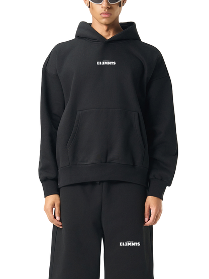 ESSNTIAL ELEMNTS Unisex 500G Heavyweight Oversized Fleece Hoodie